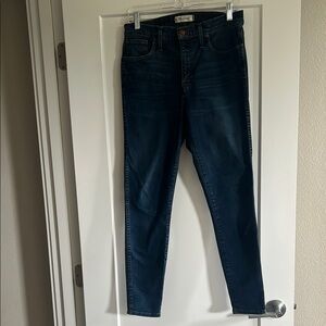 Madewell Blue Skinny Jeans 10” High Rise